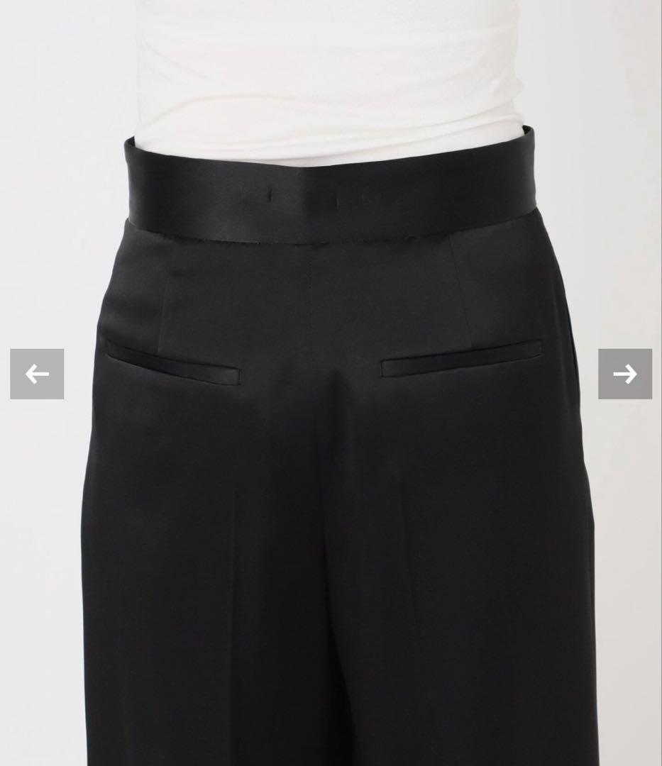 AP STUDIO サテンタックパンツ