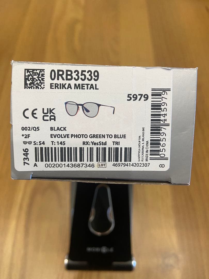 レイバンサングラス調光サングラスRay-Ban RB3539 002/Q5 54