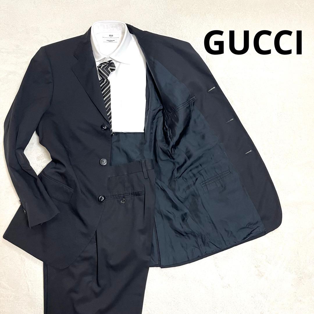 GUCCI グッチ セットアップスーツ ブラック 48 3B