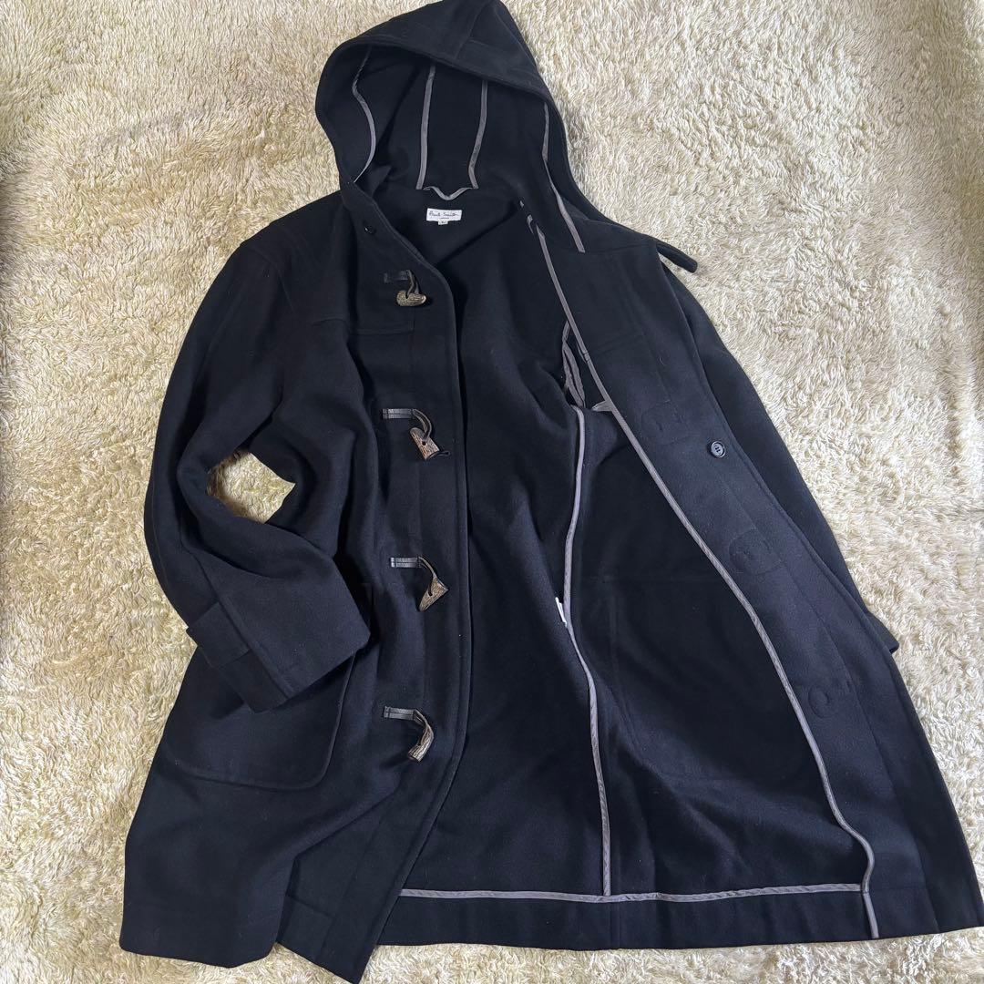 【美品】ポールスミス ダッフルコート 黒　メンズ サイズL