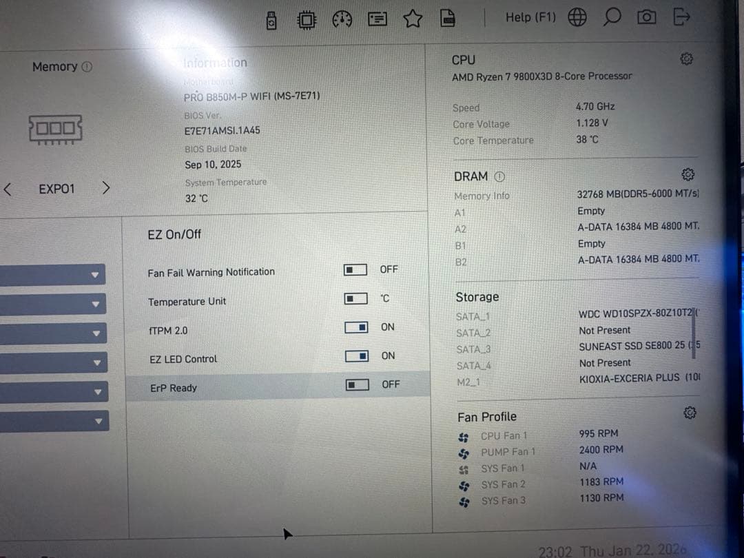 XPG RGB メモリ DDR5 32GB(16x2) 6000MT/s