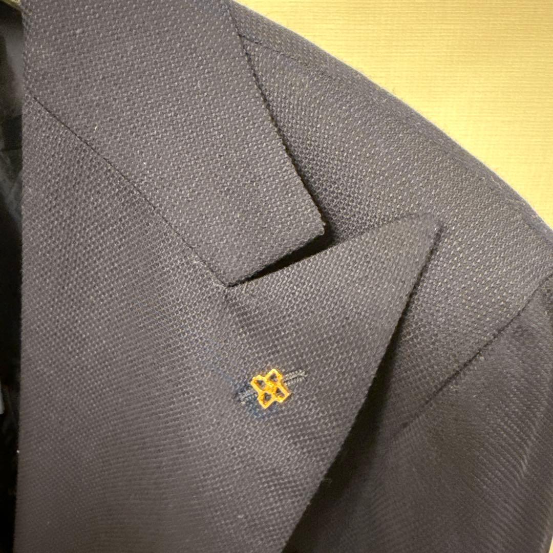 【美品】タリアトーレ　ネイビー ダブルブレスト ブレザー　48