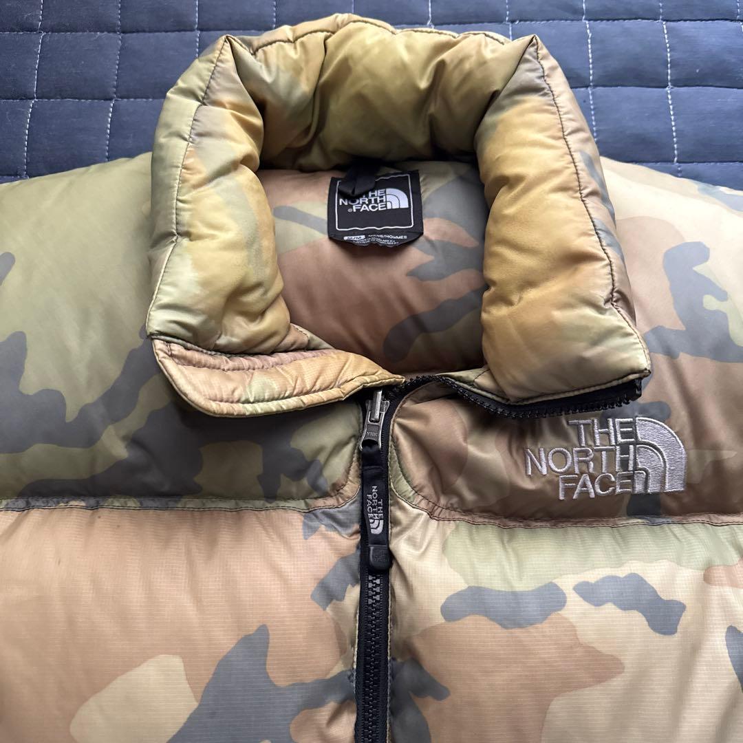 THE NORTH FACE カモフラージュ ダウンベスト サイズM/M