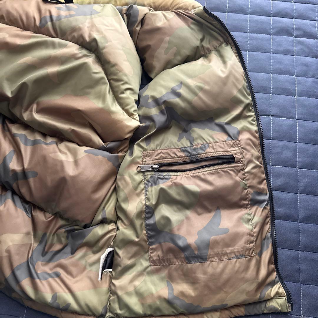 THE NORTH FACE カモフラージュ ダウンベスト サイズM/M