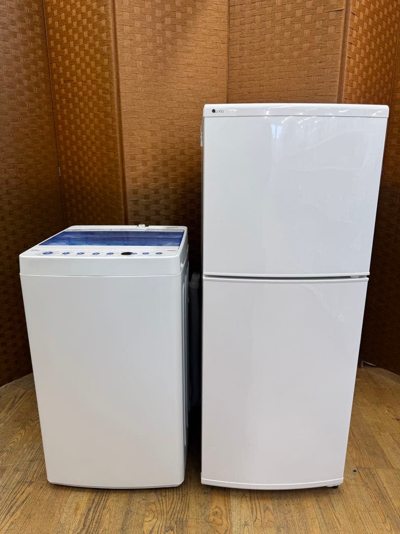 J001 激安‼️ 動作確認済み‼️ 保証付き‼️ 家電2点セット　冷蔵庫　洗濯機