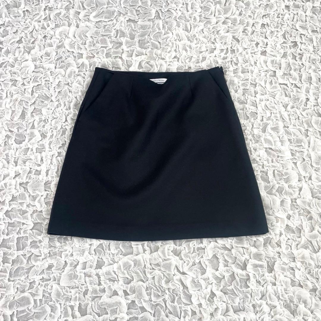 ボーダーズアットバルコニー ウールミニスカート　定価42900円　38