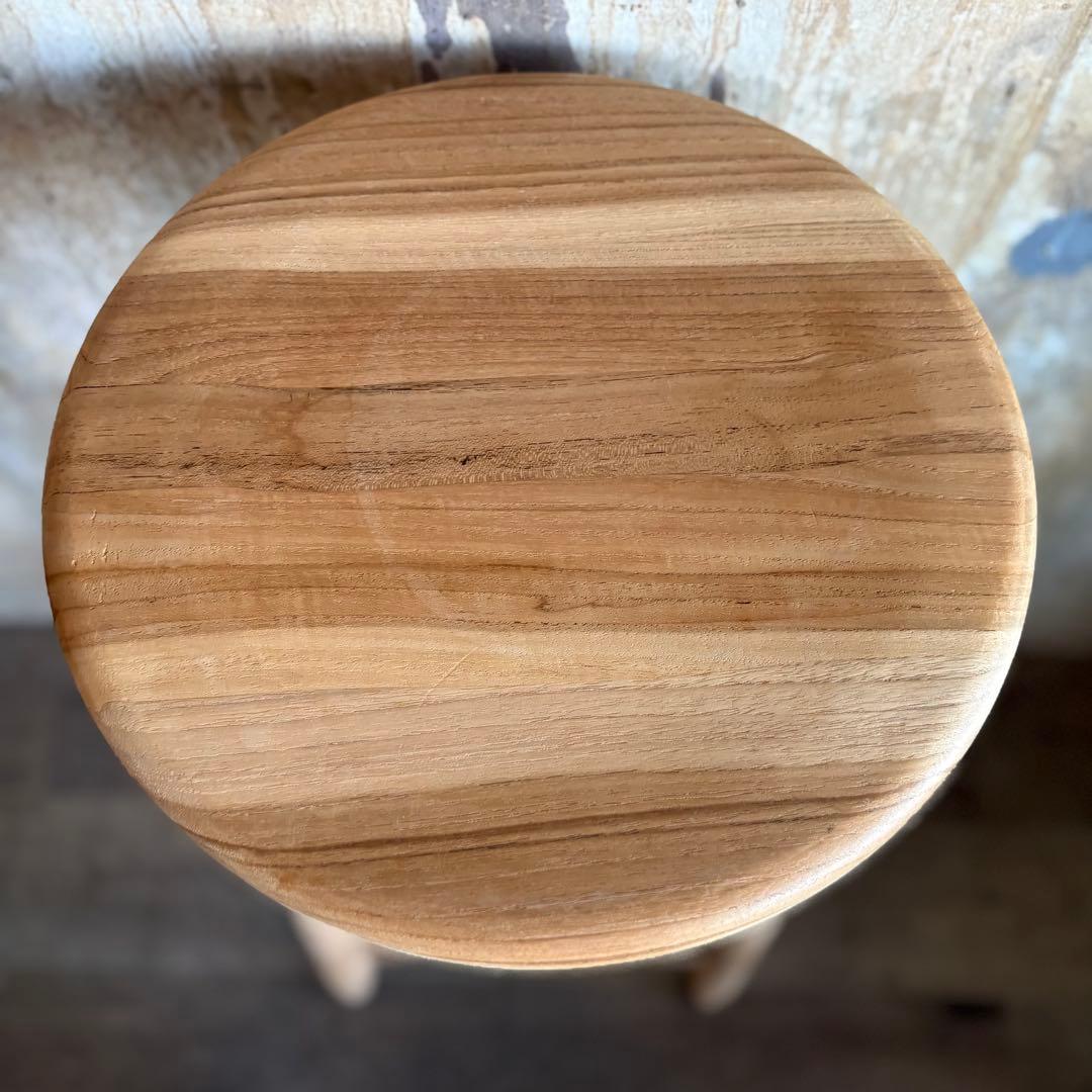 GALLUP ギャラップ　チーク ラウンドトップ スツール　30インチ　④