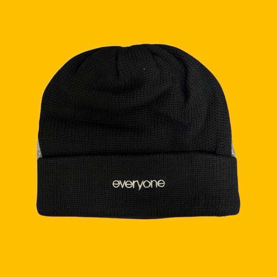 everyone COMESANDGOES ニット帽 black
