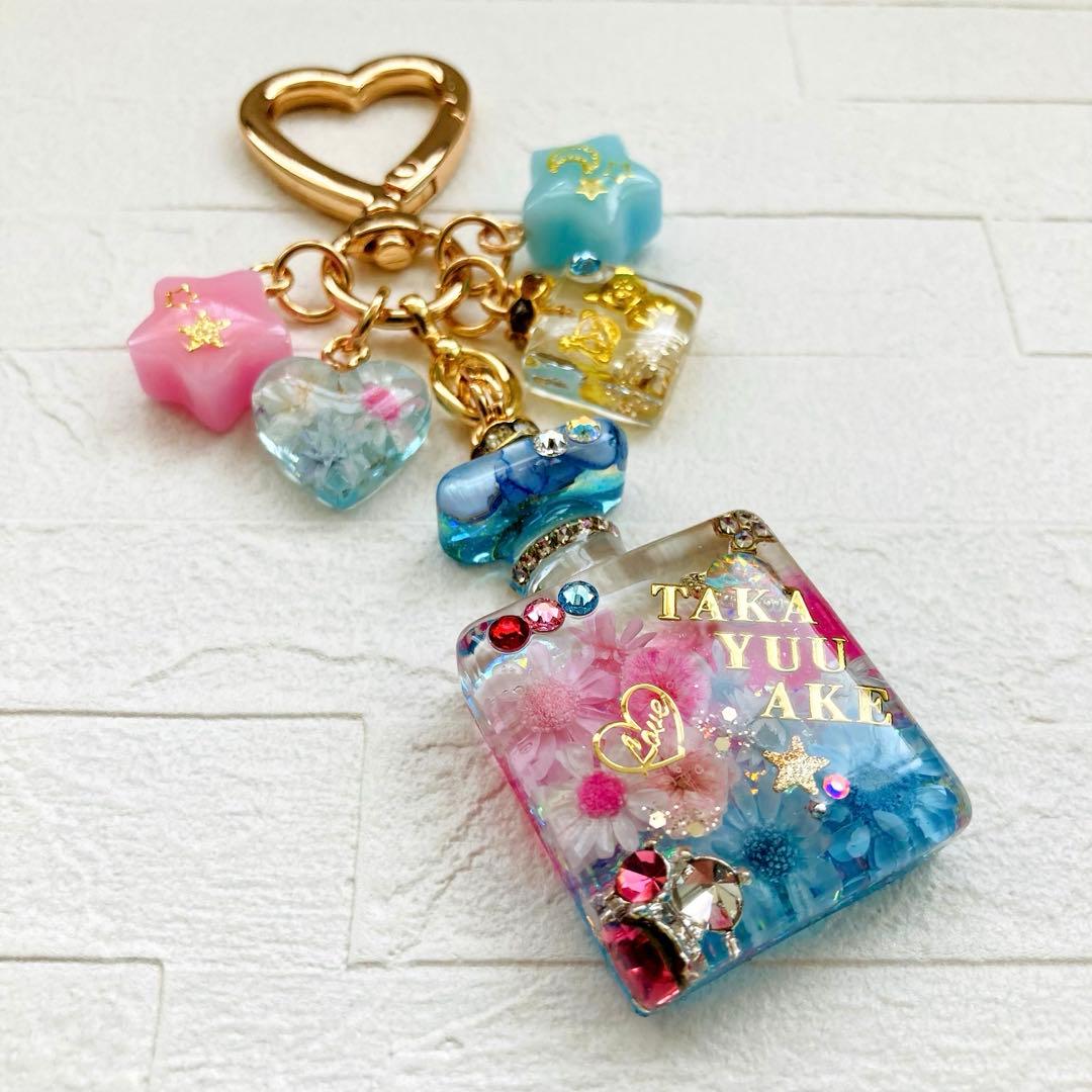 タカママページ　名入れチャーム　レジンキーホルダー5点
