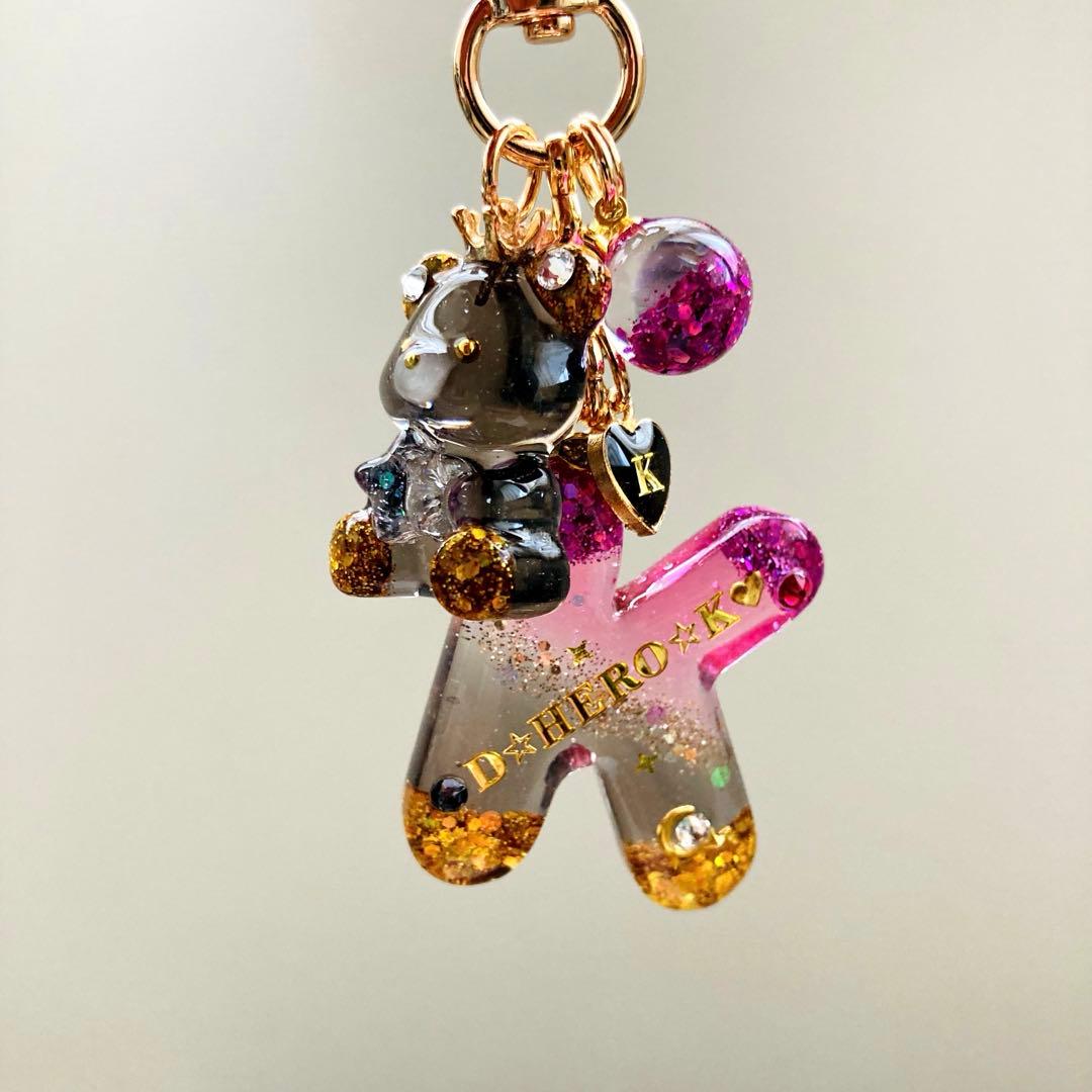 タカママページ　名入れチャーム　レジンキーホルダー5点