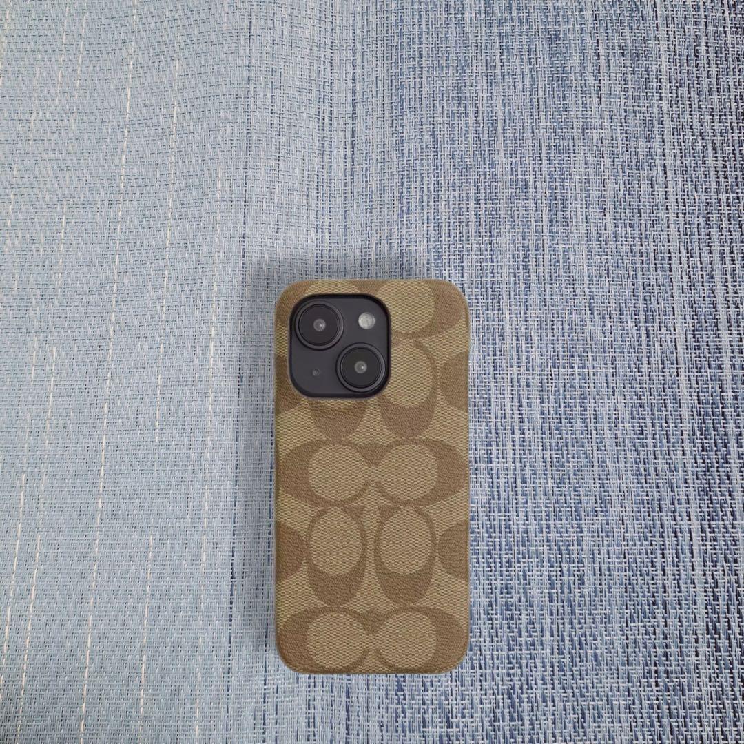 ☆人気☆ COACH iPhone15 PRO ケース・シグネチャー キャンバス
