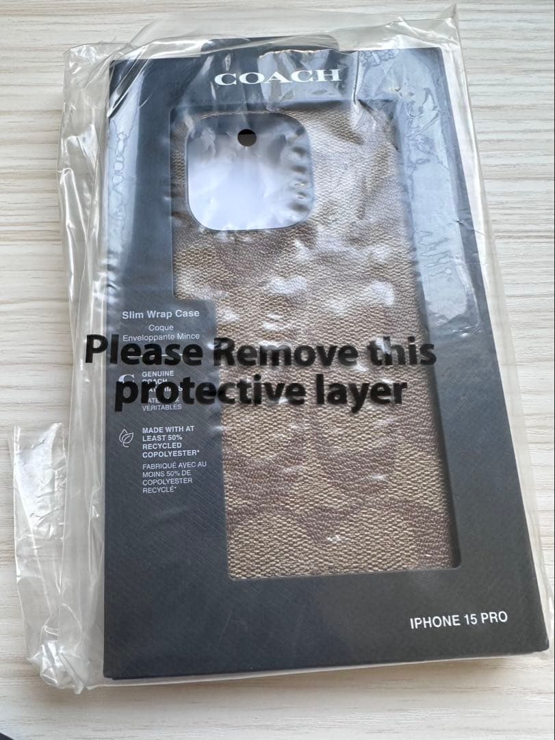 ☆人気☆ COACH iPhone15 PRO ケース・シグネチャー キャンバス