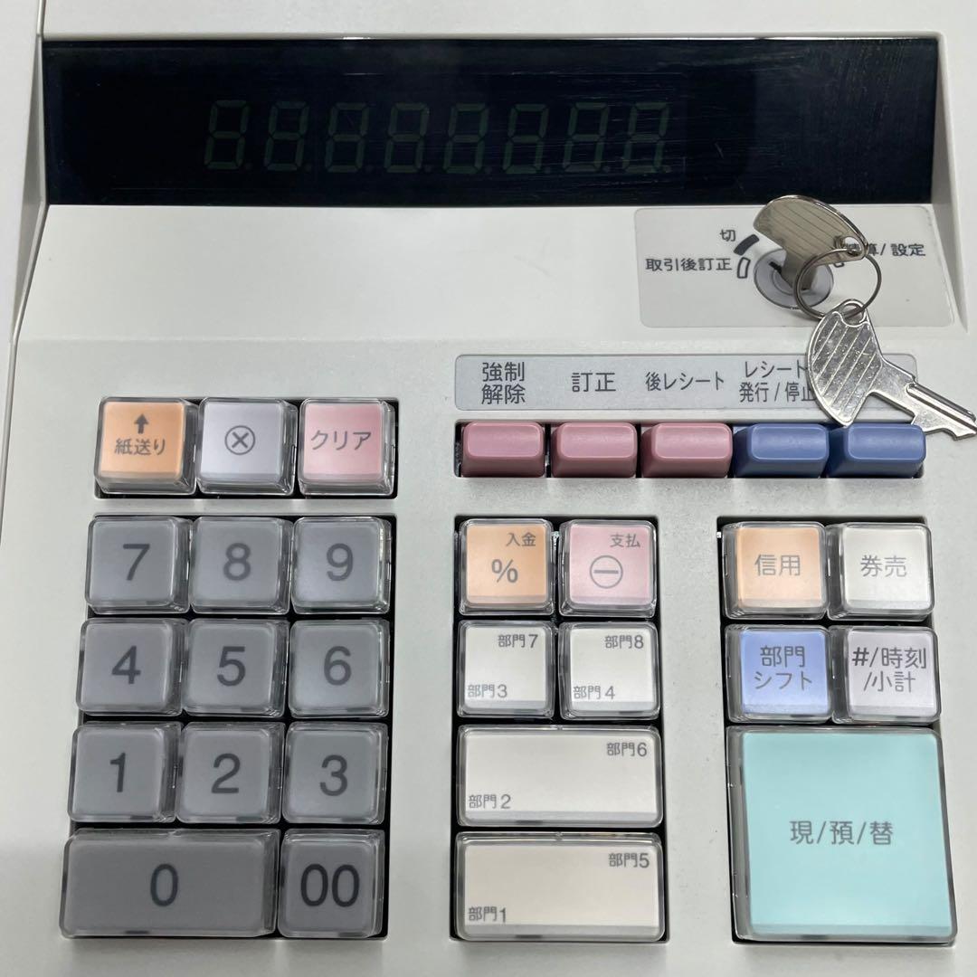 SHARP シャープ　電子レジスター　XE–A147–W ACアダプター付き
