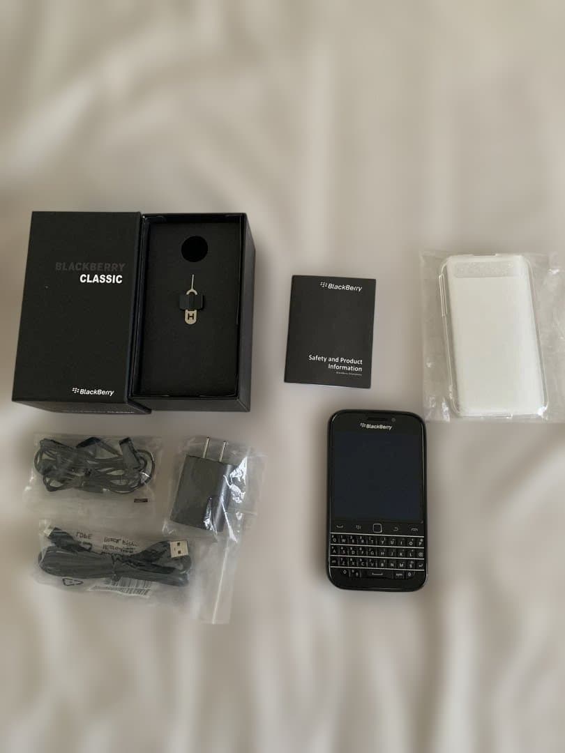 超美品ブラックベリーQ20ブラックフルセット