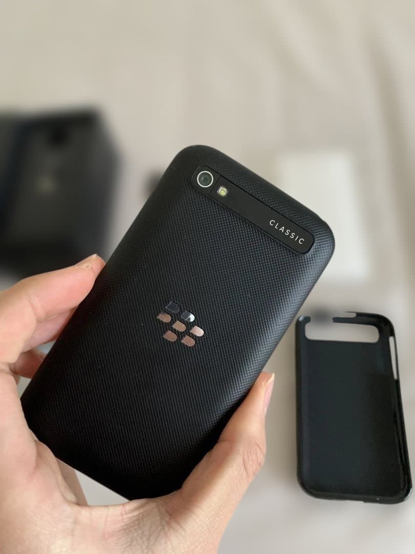 超美品ブラックベリーQ20ブラックフルセット