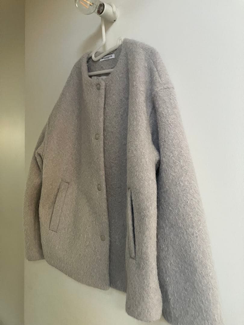 ブークレ ノーカラーブルゾン　BEAUTY&YOUTH ユナイテッドアローズ