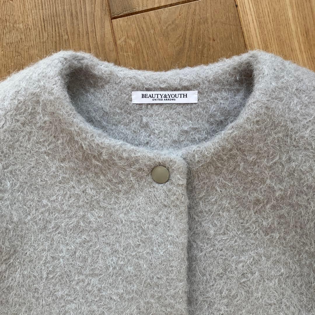 ブークレ ノーカラーブルゾン　BEAUTY&YOUTH ユナイテッドアローズ
