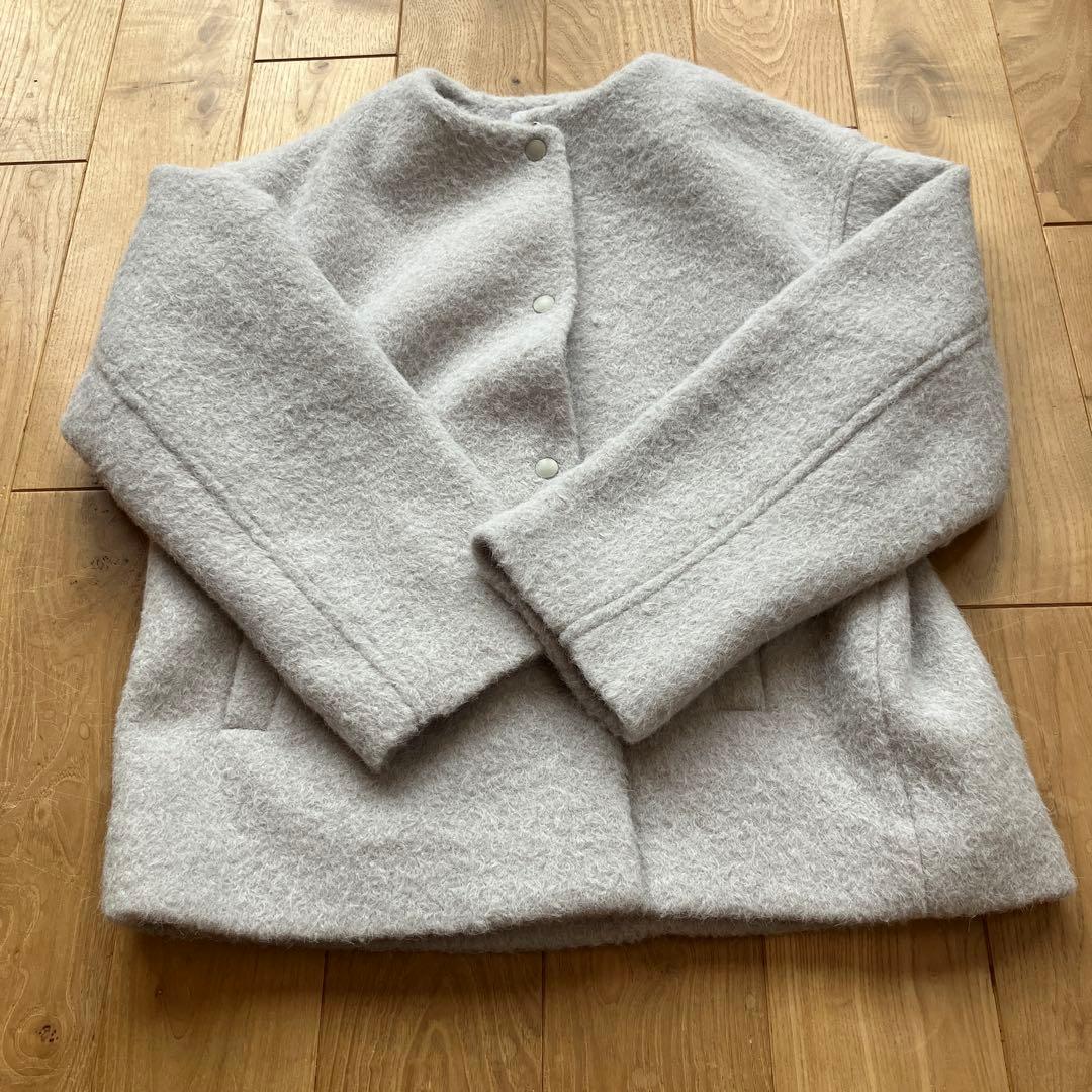 ブークレ ノーカラーブルゾン　BEAUTY&YOUTH ユナイテッドアローズ