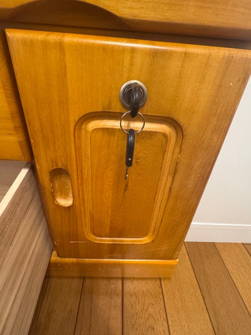 【引き取りのみ】木製チェスト ナチュラルウッド 引き出し付き