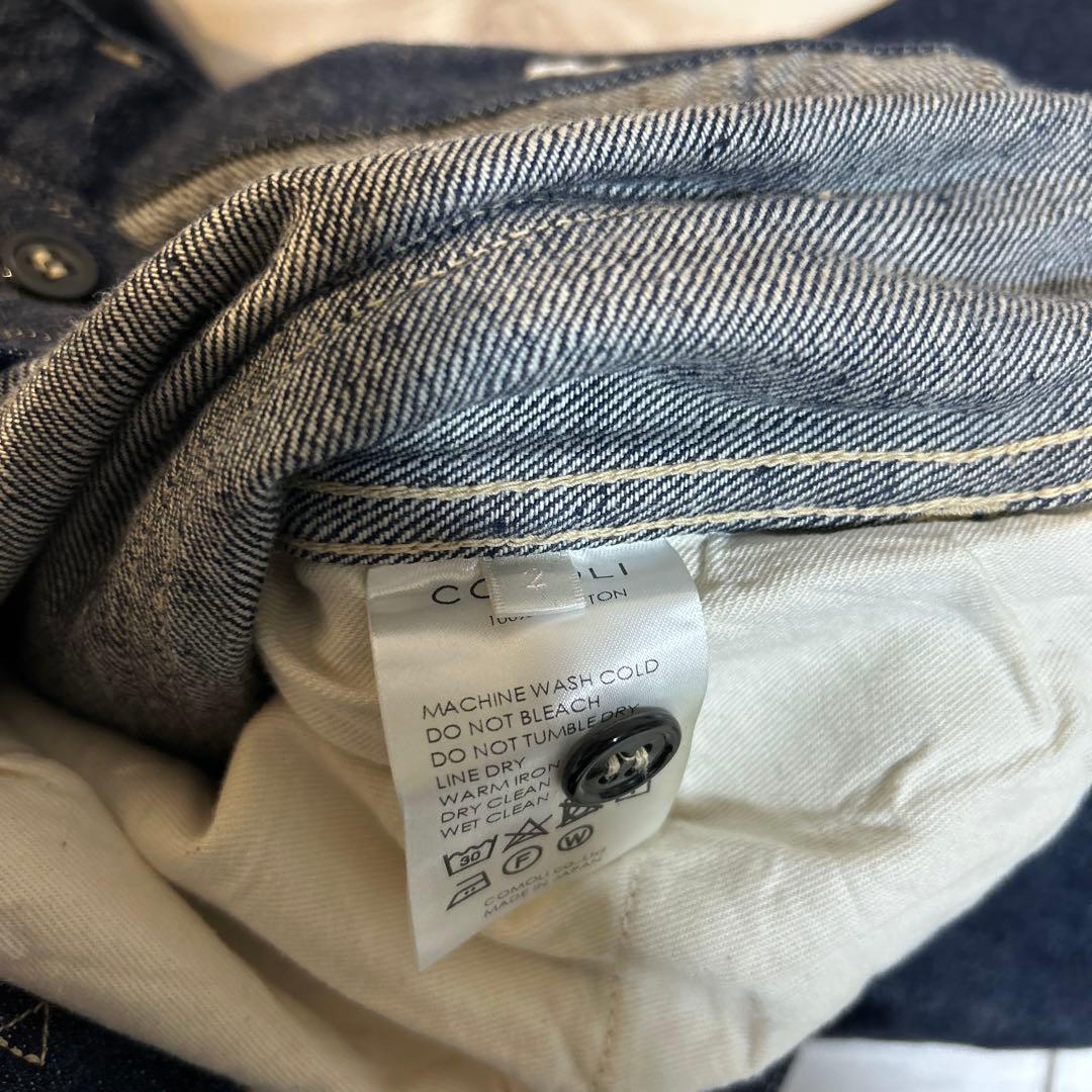 美品　comoli ベルテッド デニム　2