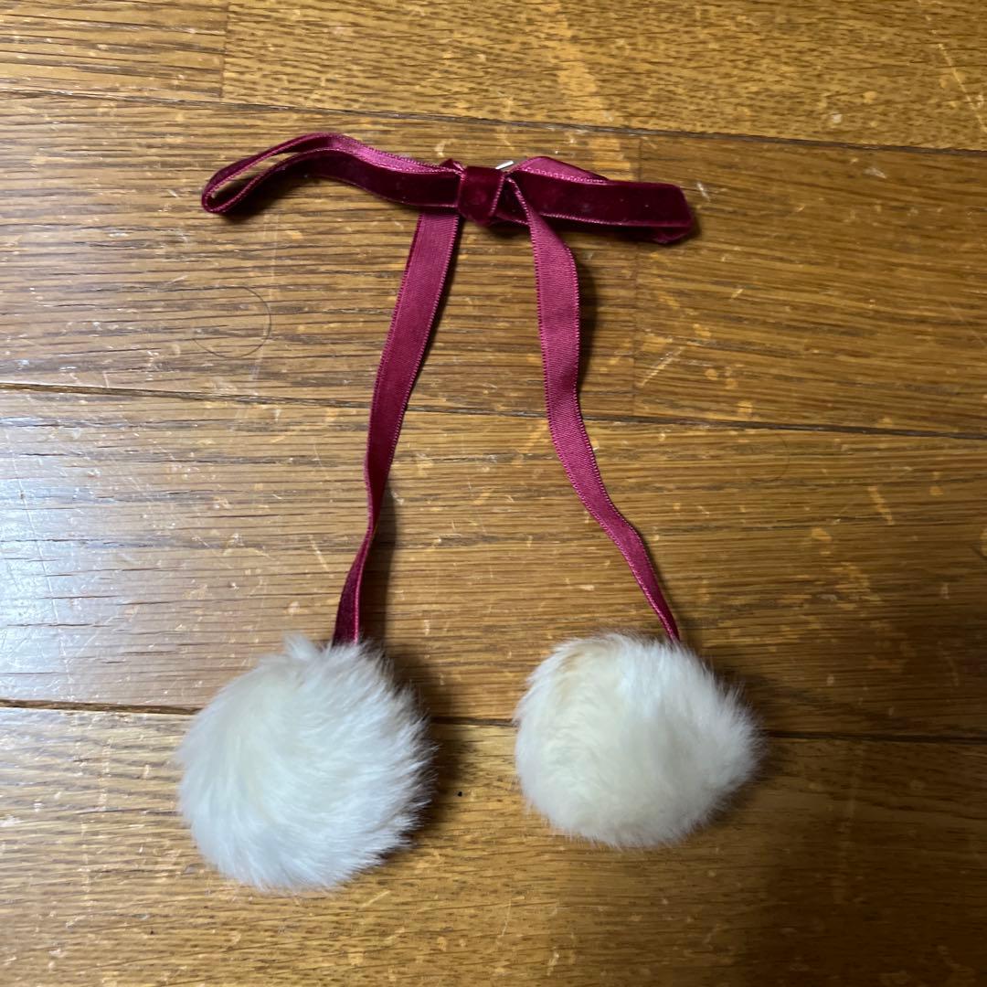 LIZLISA テディベア ワンピース BOOK リボン クリスマス