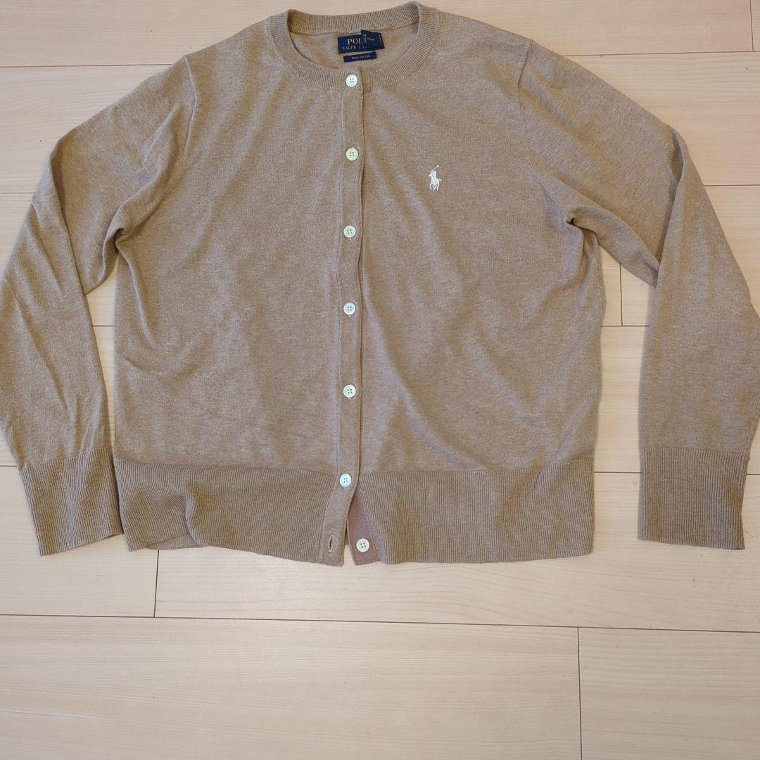 ✨美品✨ラルフローレン　ピコマンクルーネックカーデガン　Ｌ サイズ