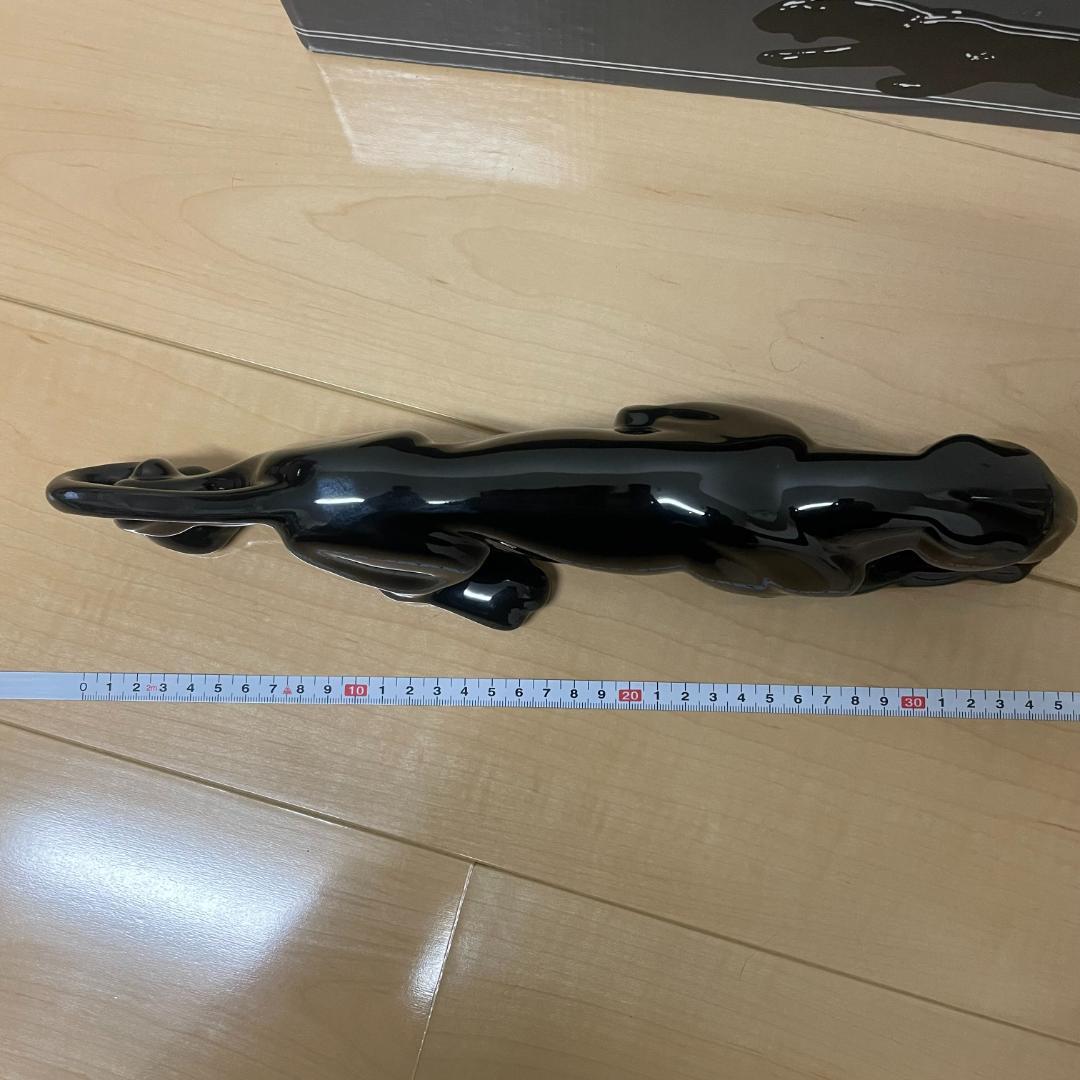 【極美品】ブラックパンサー 陶器　置物　ヴィンテージ