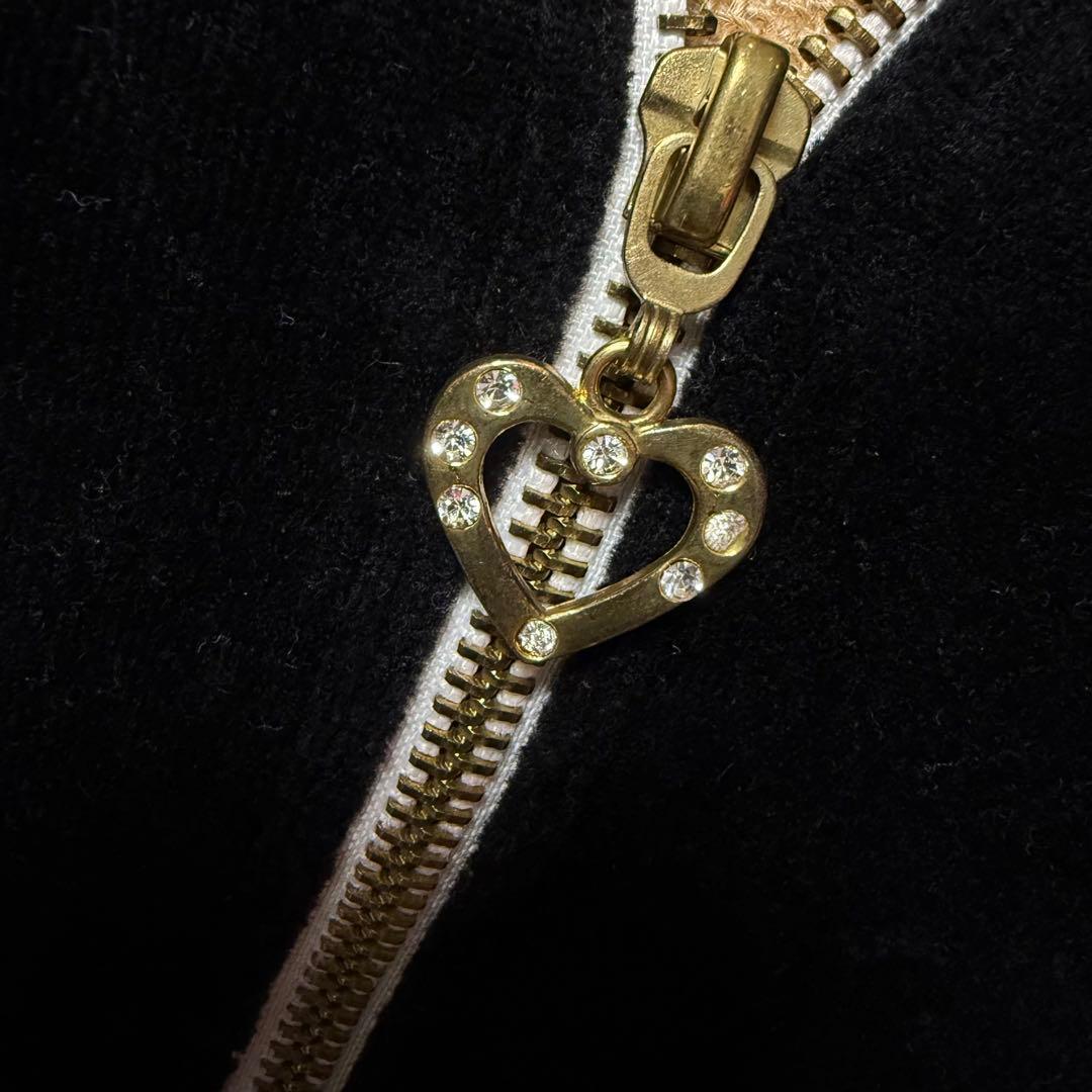 y2k 00s❤︎TRALALA ボンボン付 ベロアパーカー