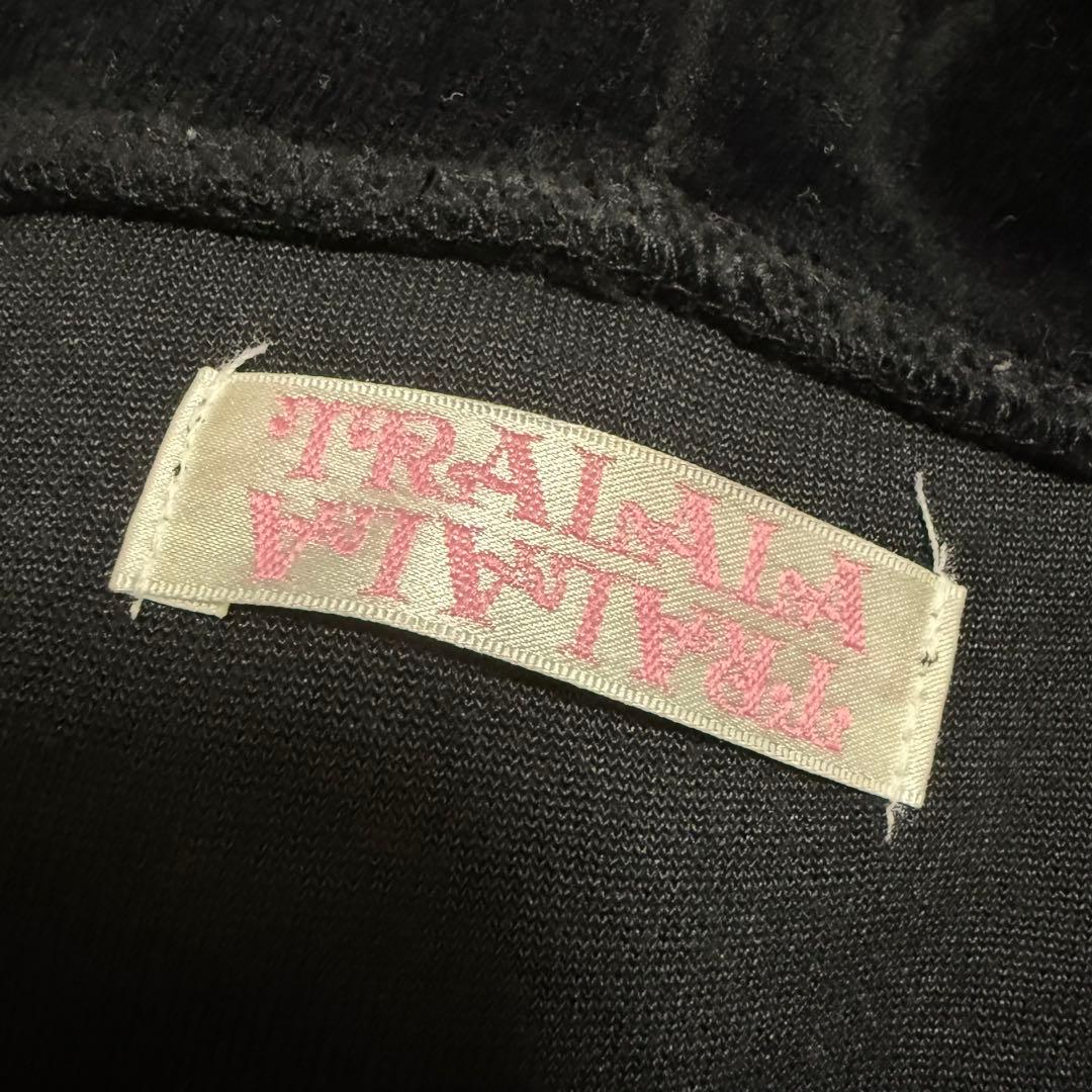 y2k 00s❤︎TRALALA ボンボン付 ベロアパーカー