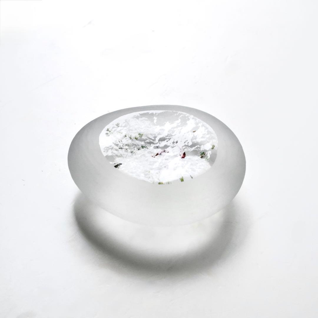 久保裕子　石文鎮　ガラス