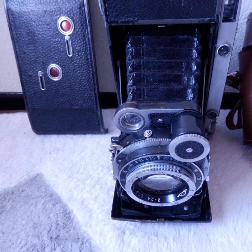 ❤️動作品❤️旧ソ連製❤️mockba-5★モスクワ５型★蛇腹カメラ★当時物