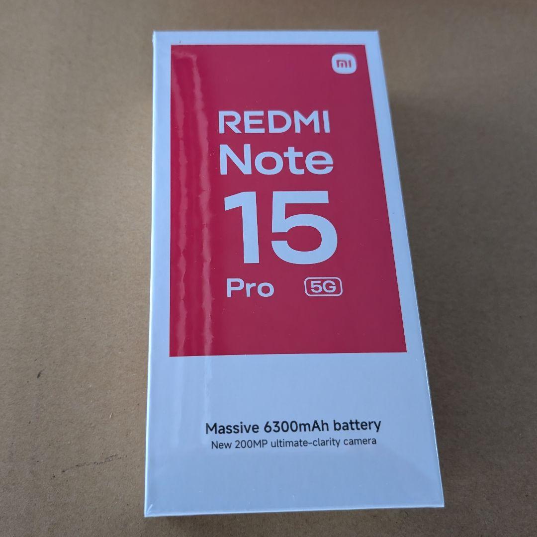 新品未開封　Xiaomi Redmi Note 15 Pro 5G チタングレー