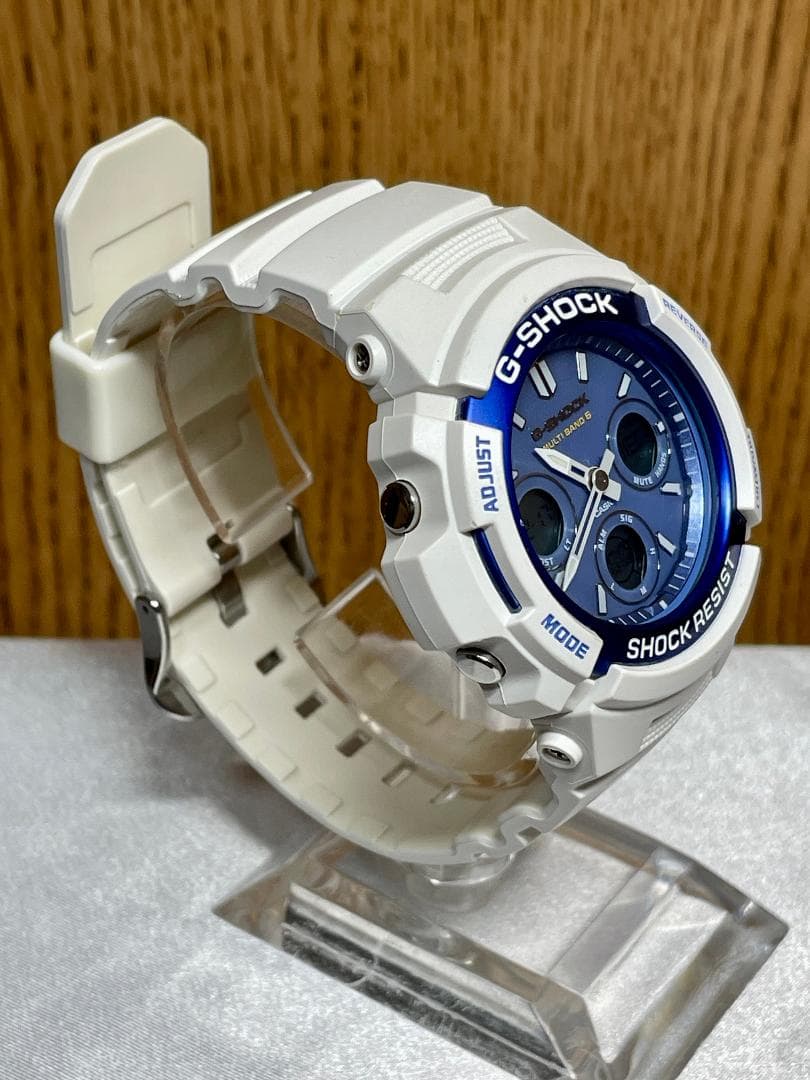 極美品★G-SHOCK AWG-M100SWB-7AJF 電波ソーラー