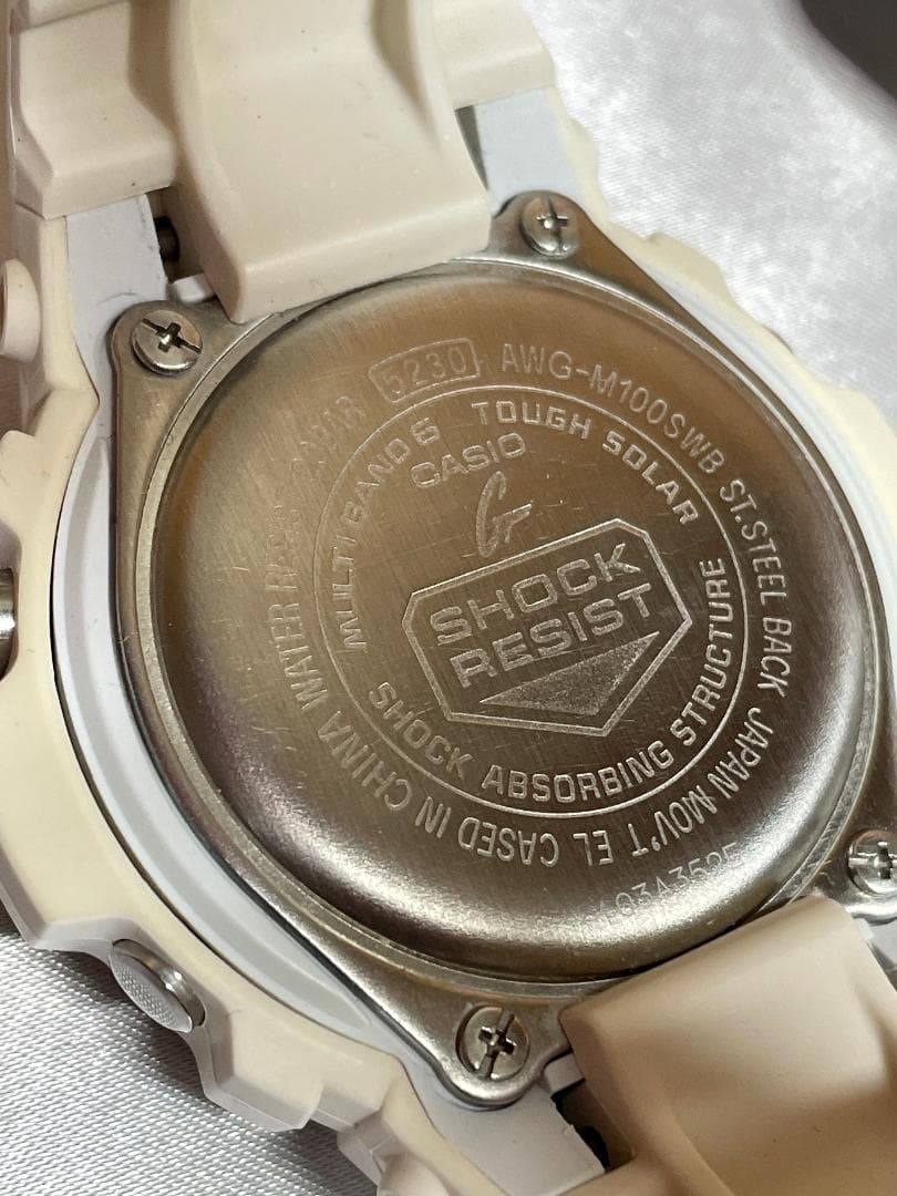 極美品★G-SHOCK AWG-M100SWB-7AJF 電波ソーラー