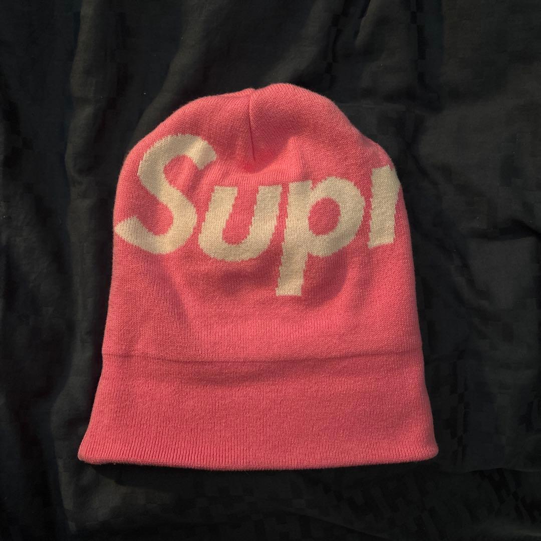 帽子 Supreme Big Logo Beanie \"Pink\" (24FW)