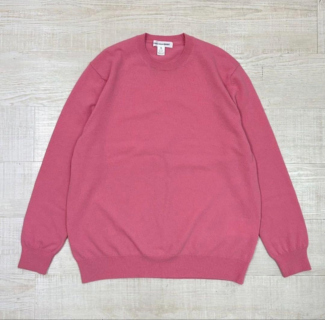 23aw ギャルソン シャツ オーバーサイズ ハイゲージ クルーネック ニット