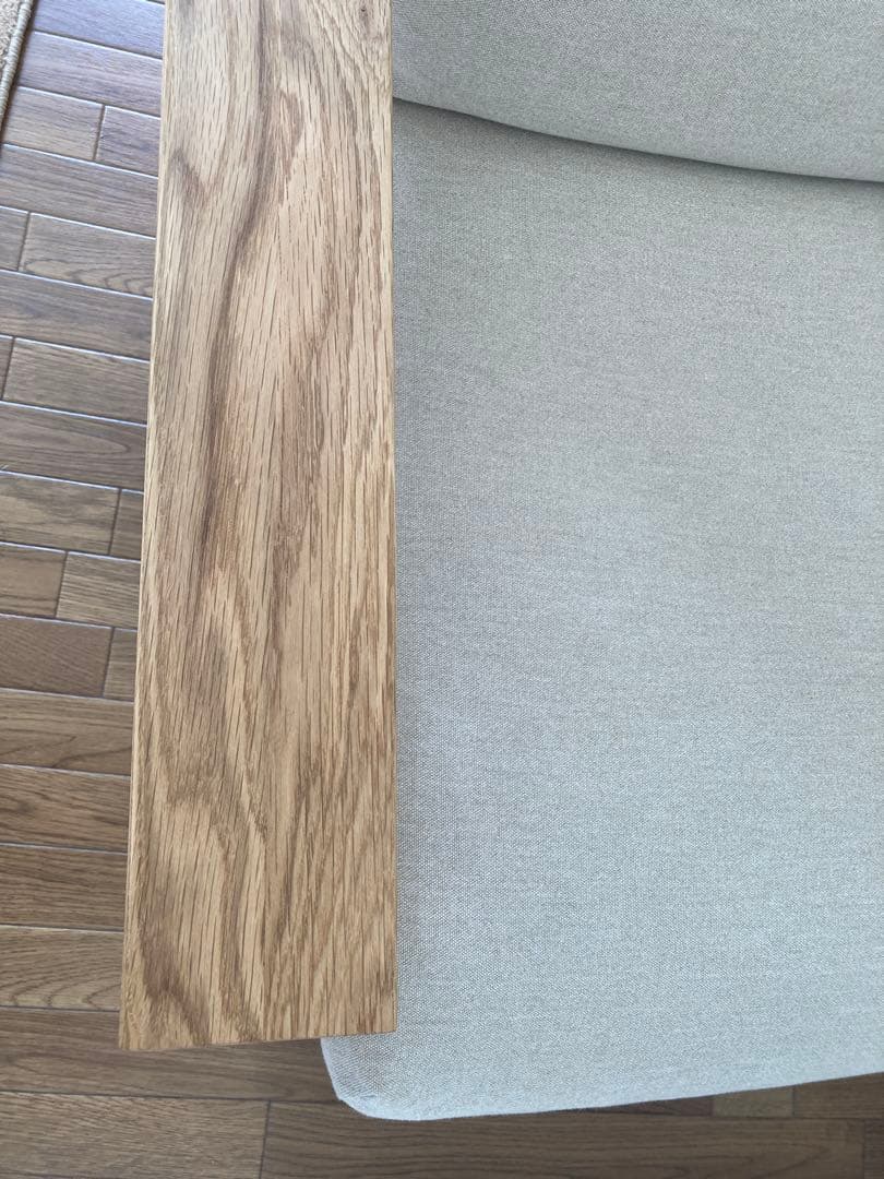 無印良品　ソファ木製フレーム　フェザーポケットコイル 1シーター