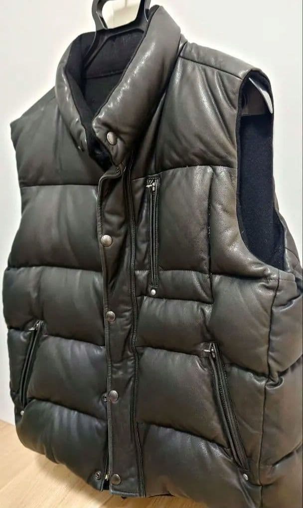 【専用】ラルフローレン　レザーダウンベスト　LL