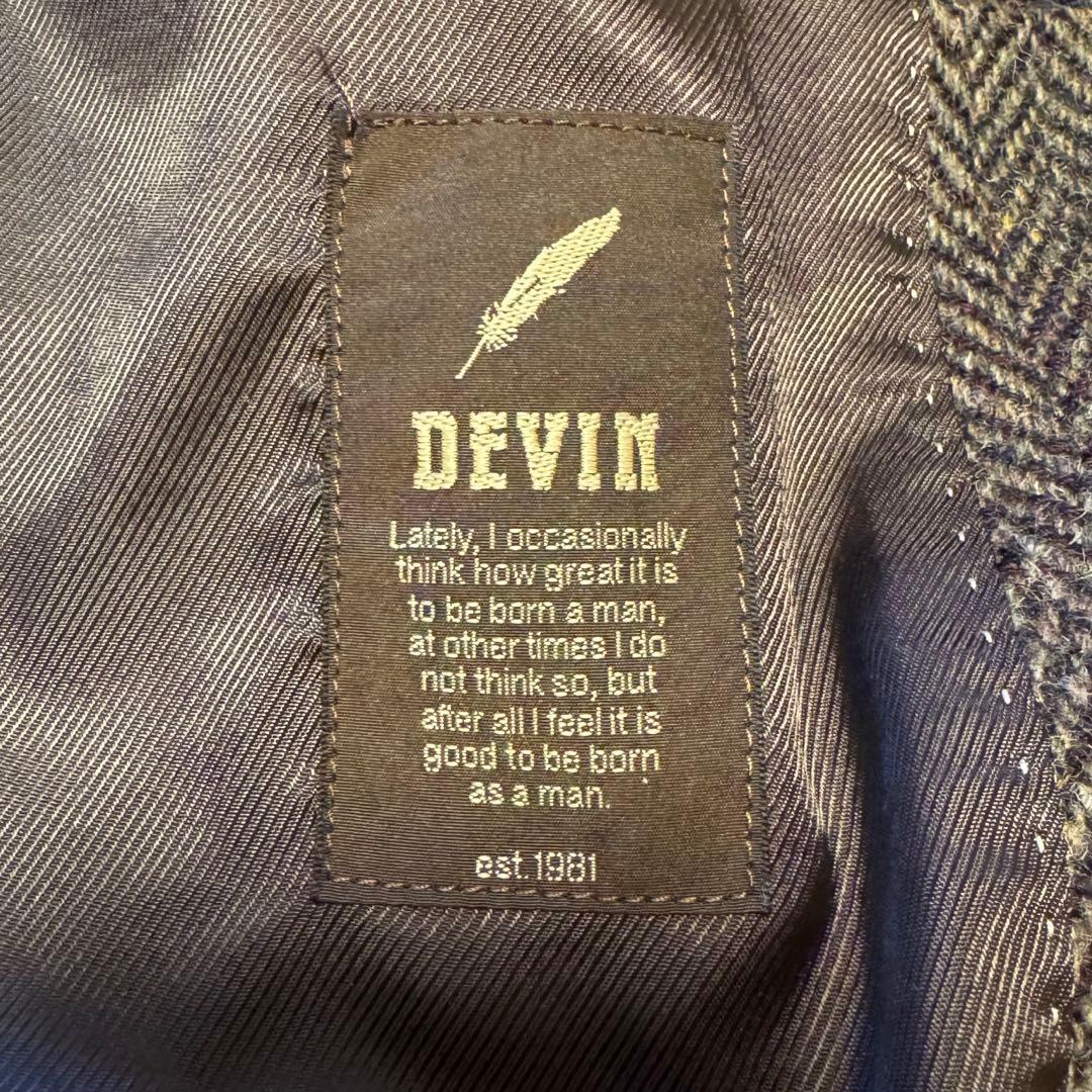 ハリスツイード　ヘリンボーンテーラードジャケット　日本製　Lサイズ