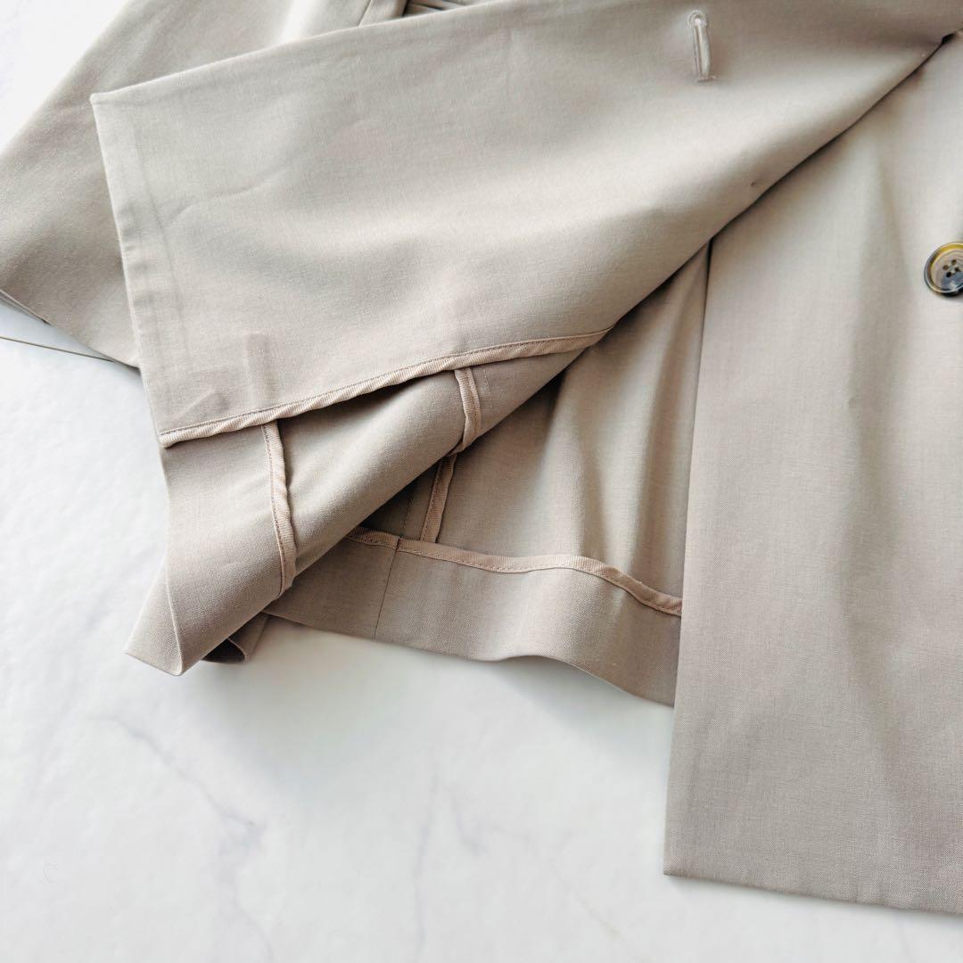 ウィム ガゼット 美品✨ダブルストレッチジャケット ベージュ