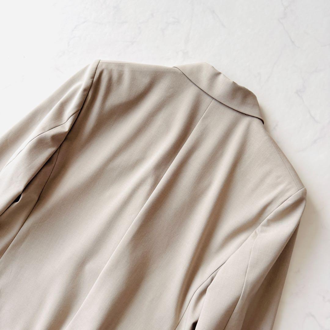 ウィム ガゼット 美品✨ダブルストレッチジャケット ベージュ