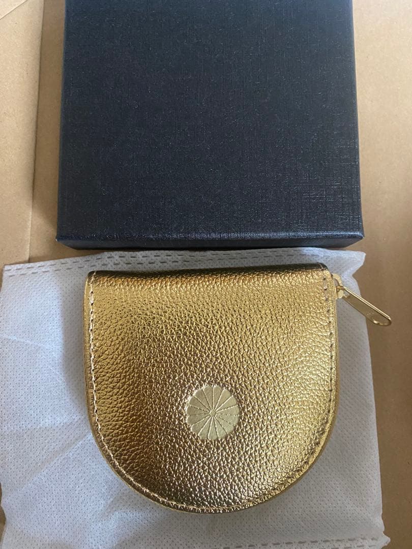 値下げ‼️皇居財布　小銭入れ　ゴールド