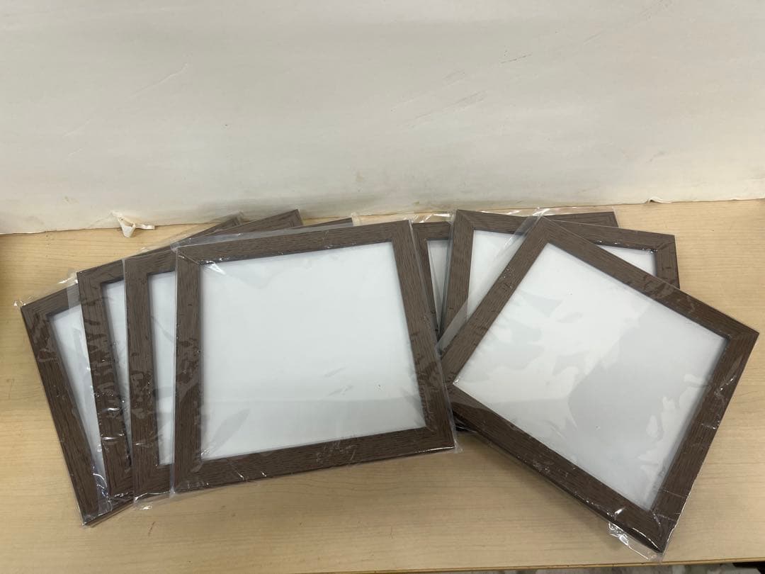 刺繍 パッチワーク 木製フレーム W-39 9個まとめ売り