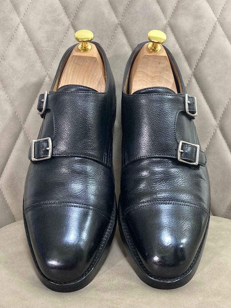 景*村様 JOHN LOBB ジョンロブ　ダブルモンク 黒　25cm相当