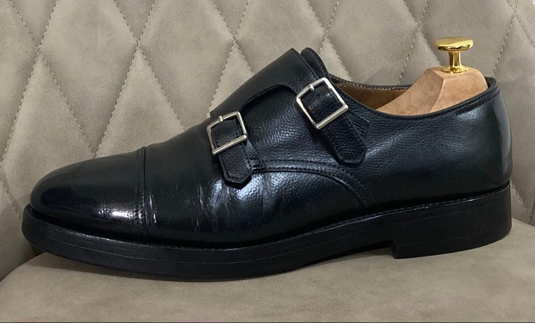 景*村様 JOHN LOBB ジョンロブ　ダブルモンク 黒　25cm相当