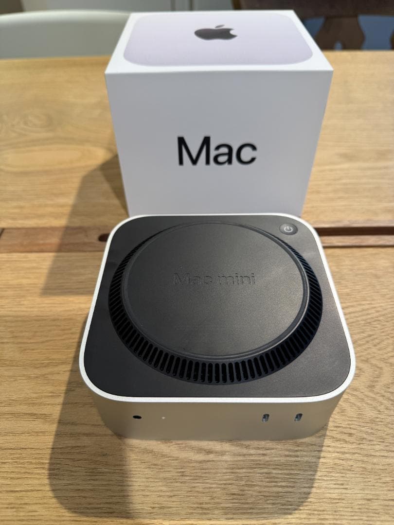 【ほぼ新品】Mac miniM4(2025)10コアCPU10コアGPU