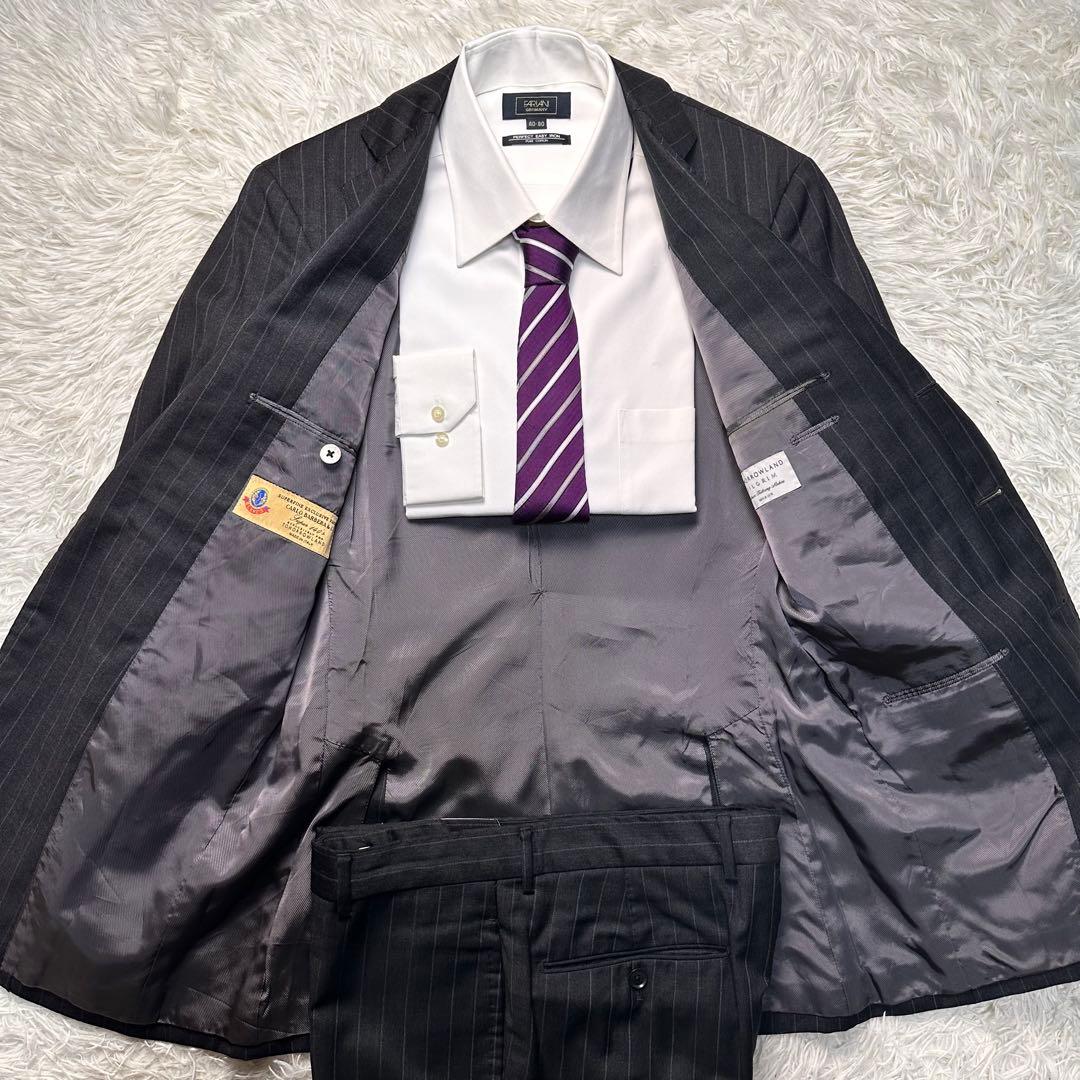 別注 美品 トゥモローランド ピルグリム×高級バルベラ セットアップ 総裏 46