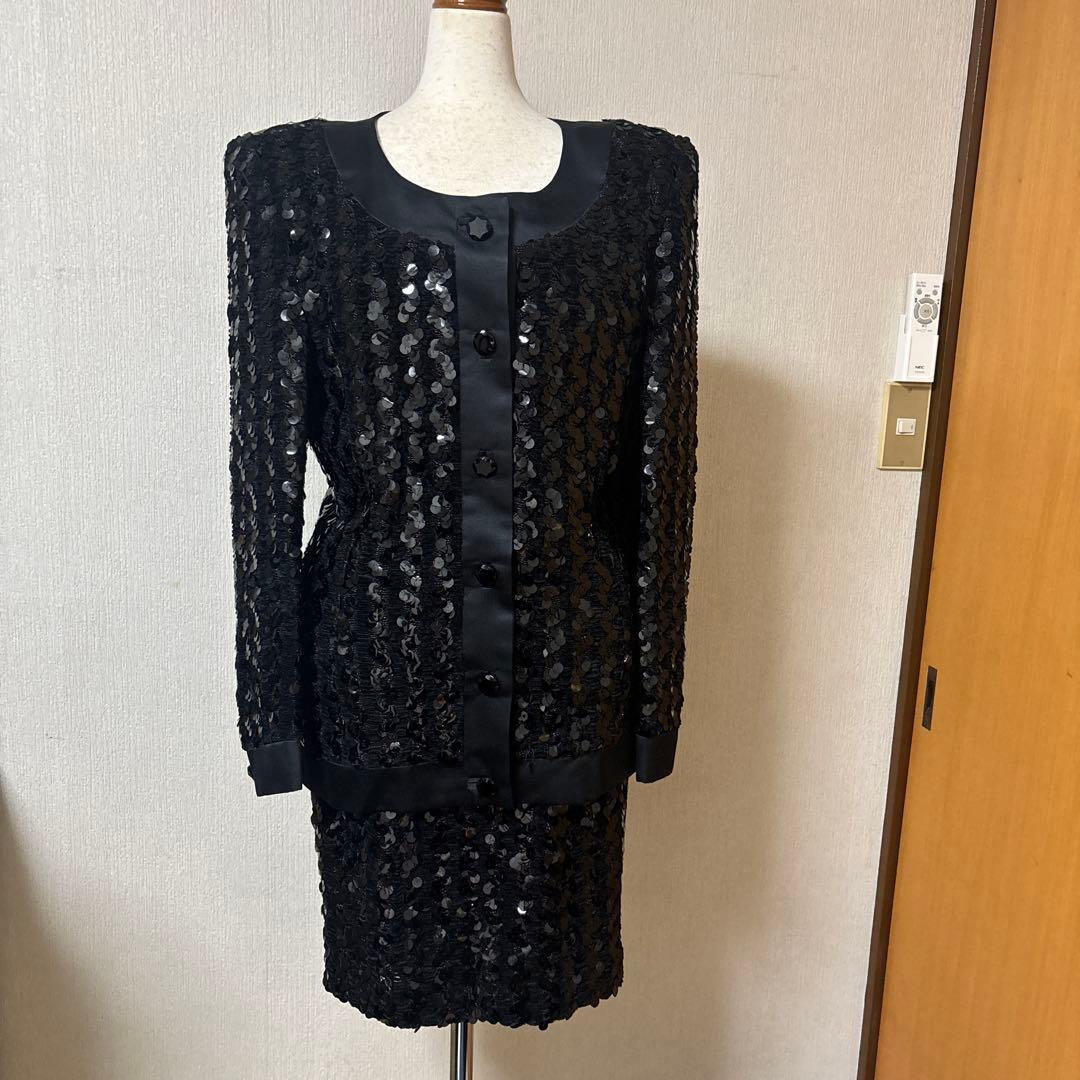 ピンキーウォルマンフォーマルスパンコールスーツ