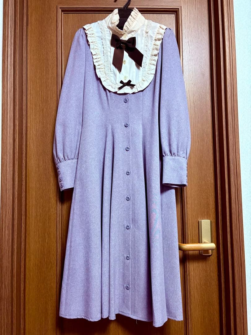 タグ付き　未使用品　スタンドカラープレーンワンピース　イノセントワールド