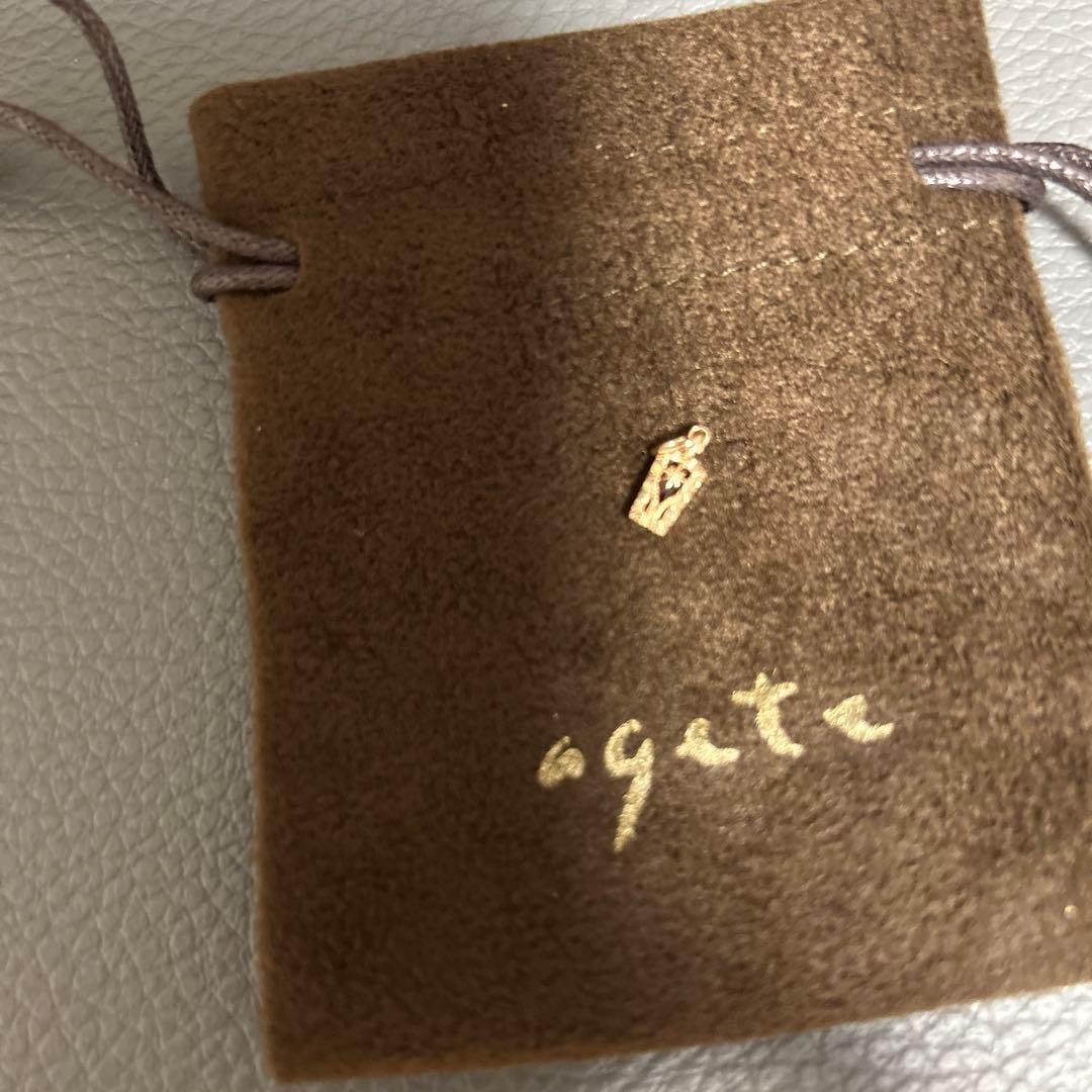 agete チャーム　ガーネット　価格を落としたのでオマケなしにします!